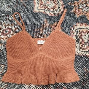 Orange crpped tank